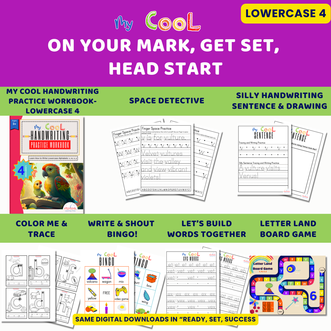On Your Mark, Get Set, Head Start-Lowercase 4