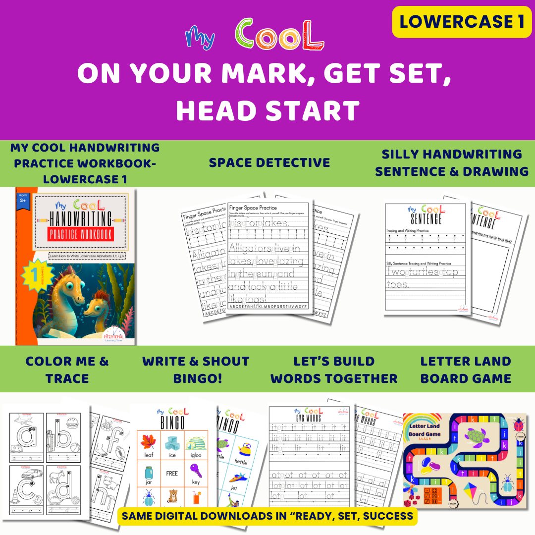 On Your Mark, Get Set, Head Start-Lowercase 1