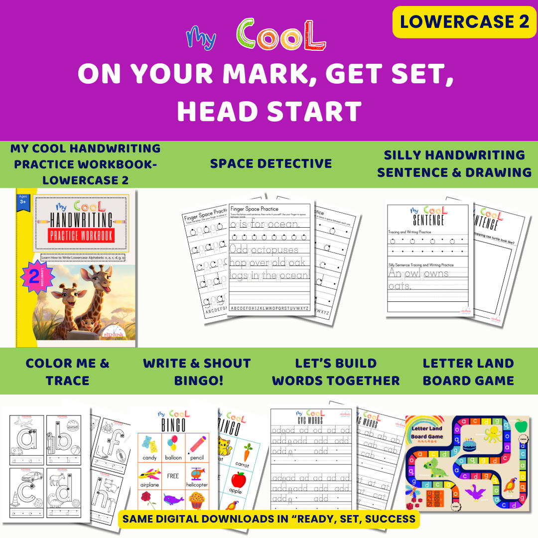 On Your Mark, Get Set, Head Start-Lowercase 2