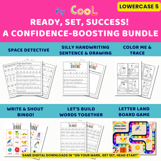 Ready, Set, Success!  A Confidence-Boosting Bundle-Lowercase 5