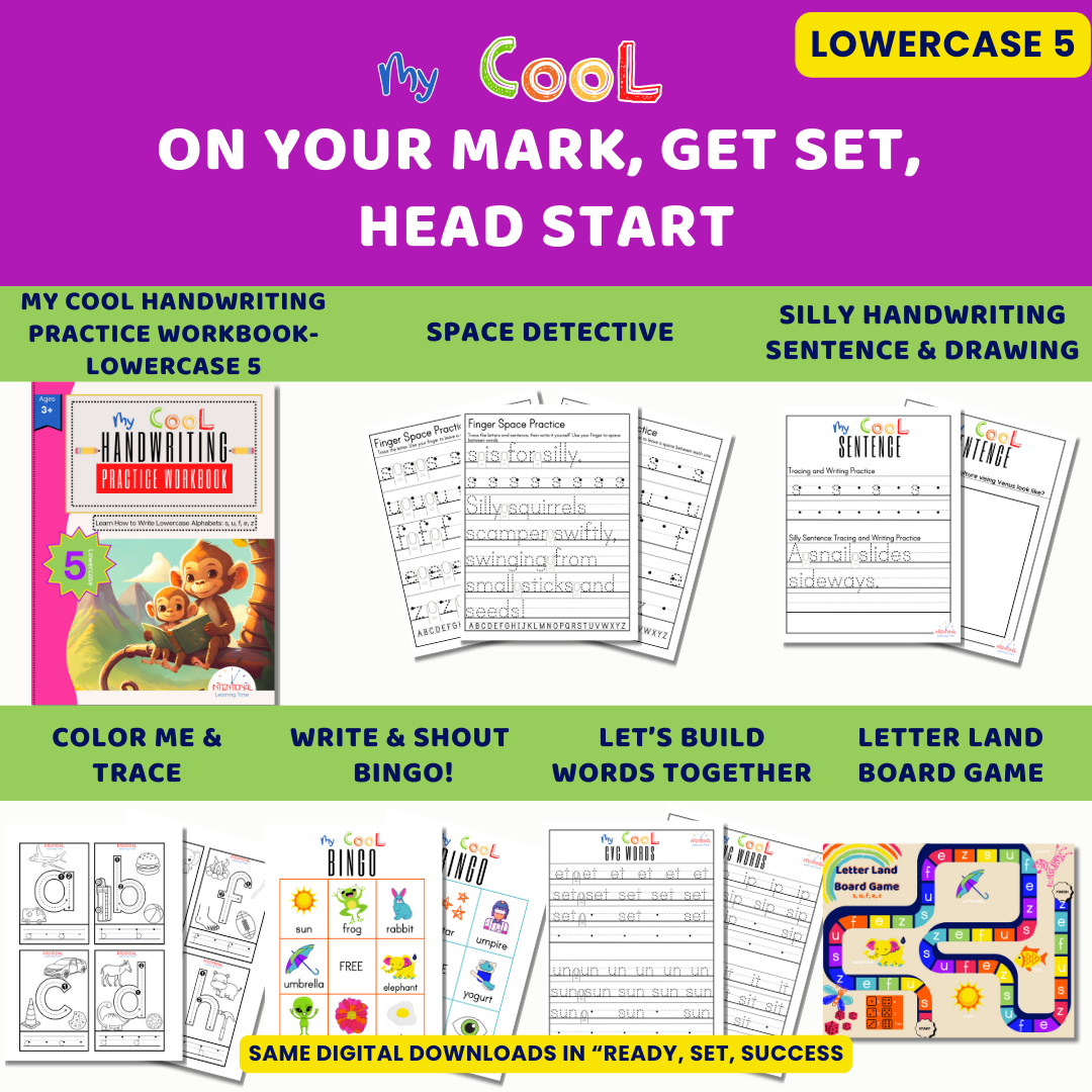 On Your Mark, Get Set, Head Start-Lowercase 5