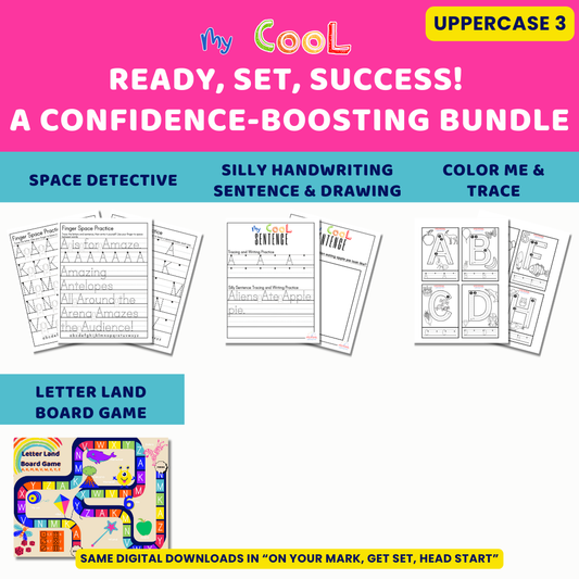 Ready, Set, Success!  A Confidence-Boosting Bundle-Uppercase 3