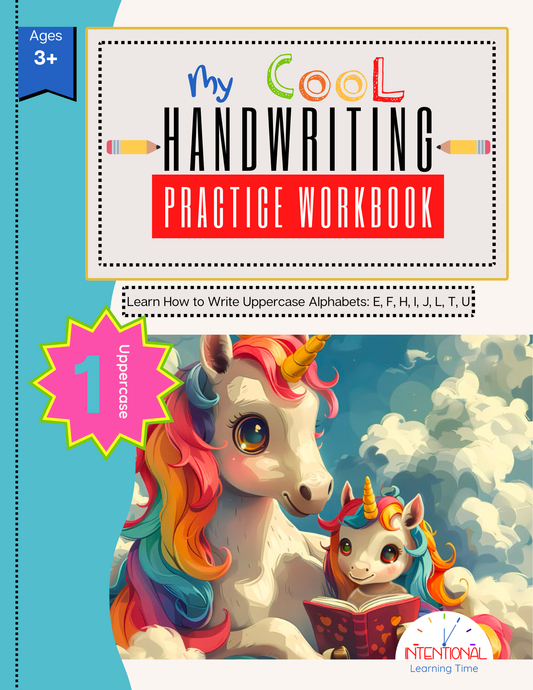 My Cool Handwriting Practice Workbook- Uppercase 1
