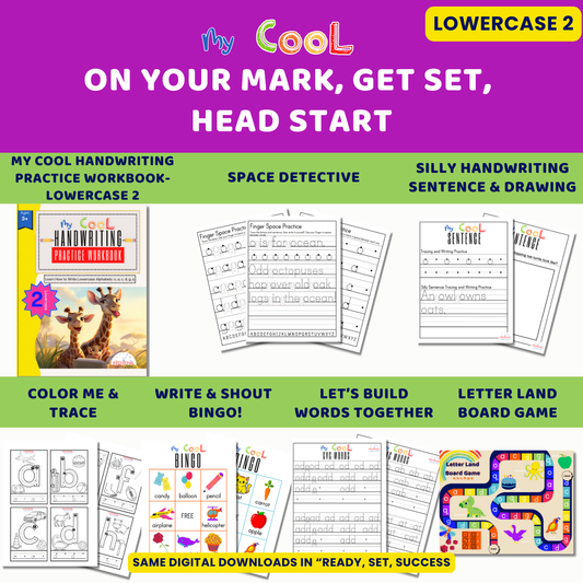 On Your Mark, Get Set, Head Start-Lowercase 2