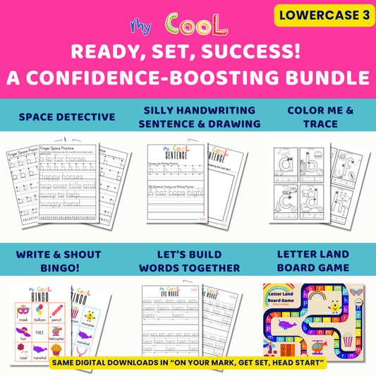 Ready, Set, Success!  A Confidence-Boosting Bundle-Lowercase 3