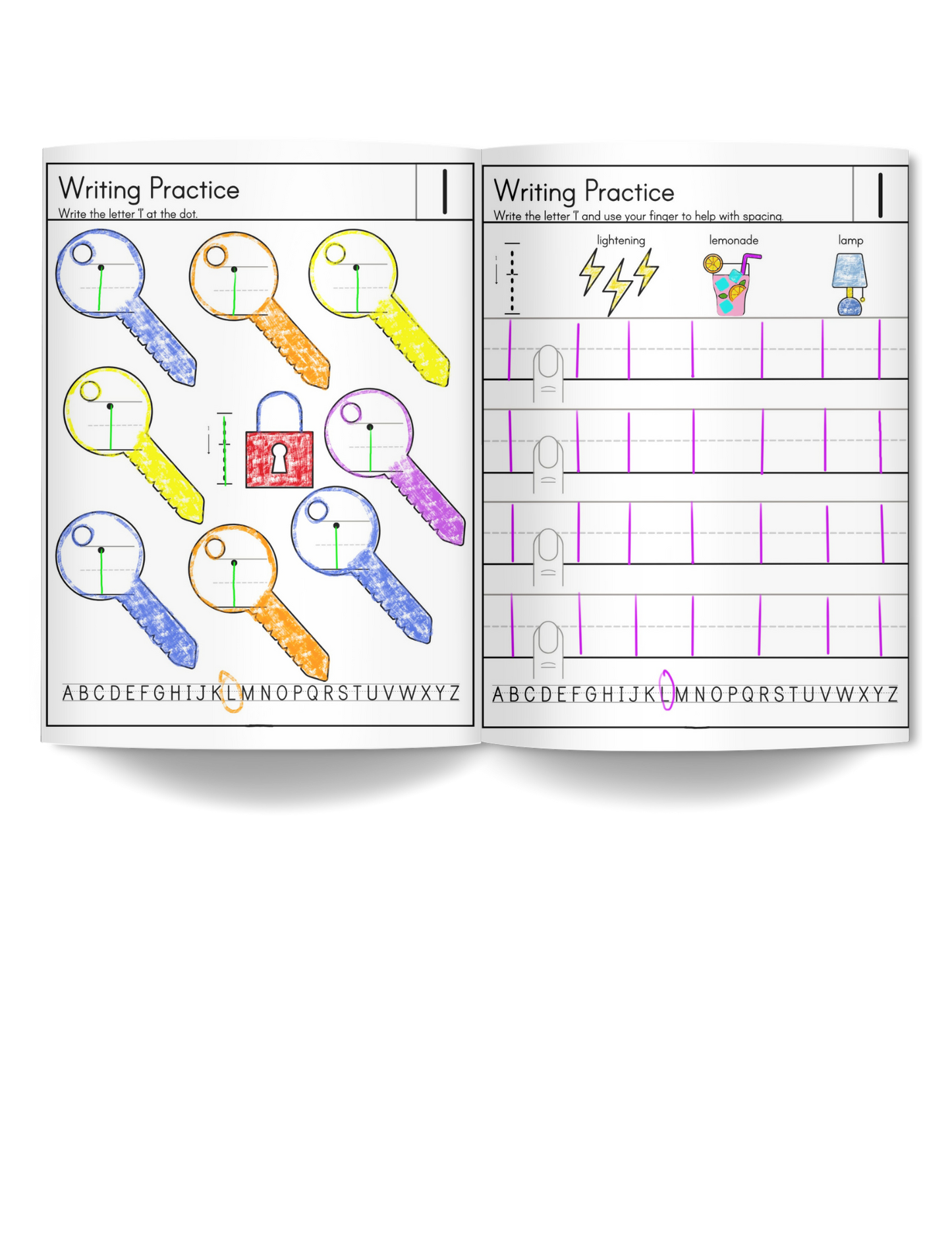 My Cool Handwriting Practice Workbook - Lowercase 1