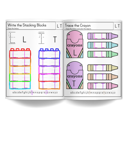 My Cool Handwriting Practice Workbook- Uppercase 1